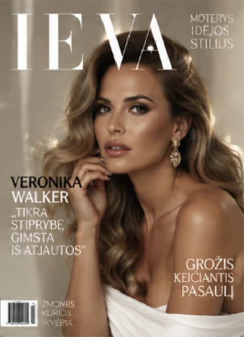 IEVA magazine cover featuring Veronika Walker